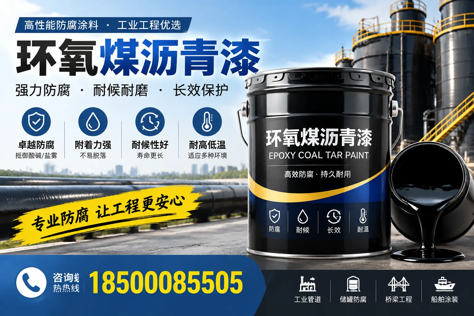 环氧煤沥青漆的施工方法与注意事项，确保在荆门顺利完成